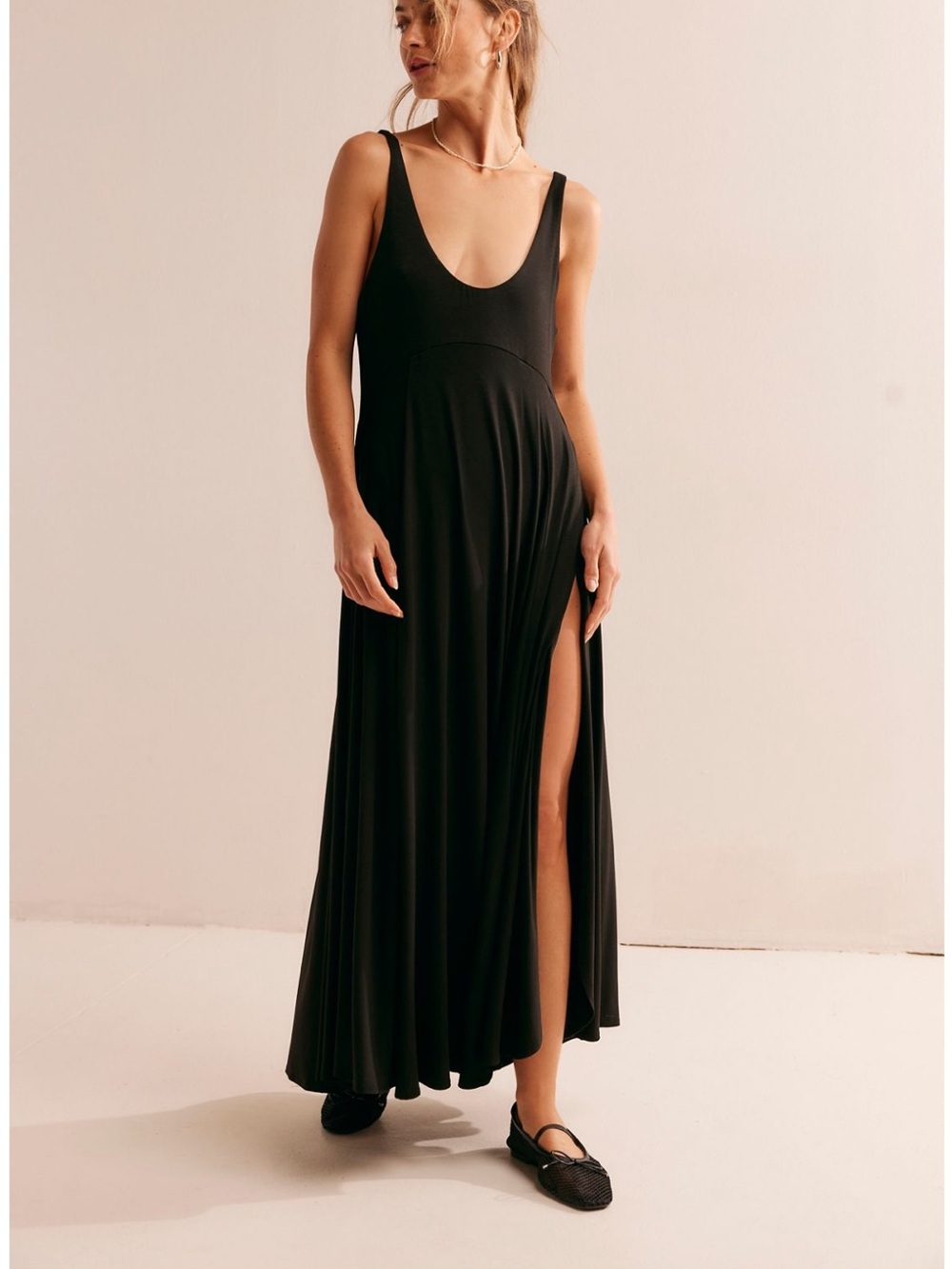Free People Feliz Maxi Dress with Side Slits